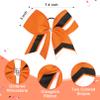 12PCS Cheer Bows Bulk Glitter Cheerleading Bows Girls Hair Bows Cheer Bows Elastic Band Ponytail Holder for Cheerleaders Teen Girls College Sports Competition view 2