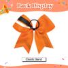 12PCS Cheer Bows Bulk Glitter Cheerleading Bows Girls Hair Bows Cheer Bows Elastic Band Ponytail Holder for Cheerleaders Teen Girls College Sports Competition view 3