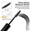 10ml Refillable Mascara Wand Tubes Set of 5  Eyelash Cream & Eyeliner Containers with 5 Rubber Inserts, Clear Round Cosmetic Bottles view 2