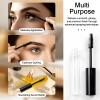 10ml Refillable Mascara Wand Tubes Set of 5  Eyelash Cream & Eyeliner Containers with 5 Rubber Inserts, Clear Round Cosmetic Bottles view 3