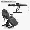 DeerDean Fully Electric Tattoo Chair Bed for Client with 3 Motor & Adjustable Armrests Black Facial Beds for Esthetician for spa view 4