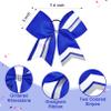 12PCS Cheer Bows Bulk Glitter Cheerleading Bows Girls Hair Bows Cheer Bows Elastic Band Ponytail Holder for Cheerleaders Teen Girls College Sports Competition view 2