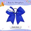 12PCS Cheer Bows Bulk Glitter Cheerleading Bows Girls Hair Bows Cheer Bows Elastic Band Ponytail Holder for Cheerleaders Teen Girls College Sports Competition view 3