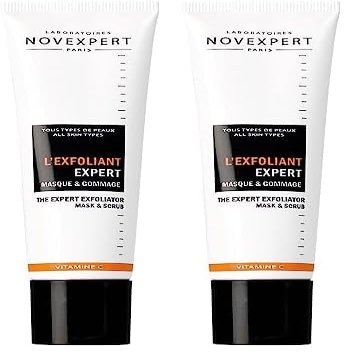 Novexpert The Expert Exfoliator - 2 In 1 Mask And Scrub - Smooth And Radiant Complexion - Exfoliates And Nourishes Skin - Hypoallergenic - Vegan - Normal, Combination And Oily Skin Types - 1.69 Oz