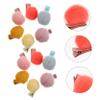 12Pcs Pom Fur Hair Clips Fluffy Ball Barrettes Mixed Colors Hair Accessories for Girls view 4