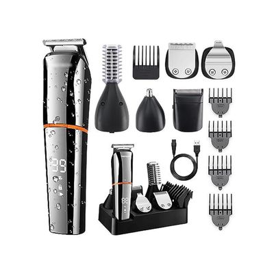 SIDUFHAOPKLL Multi Functional Waterproof Hair Clipper with LCD Digital Display Electric Hair Clipper Nose Hair Clipper