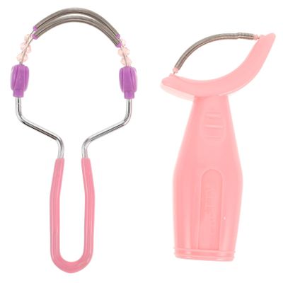 DEARMAMY 2pcs Manual Facial Hair Remover Tool Removal Device for Women Portable Eyebrow Trimmer Epilator