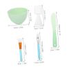DEARMAMY 1set Silicone Face Mask Mixing Bowl Set with Brush and Spoon for Facial Treatments Easy to Clean Spa Tools for Home and and Set view 2