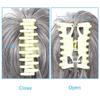 hair bun, Messy Bun Hair Clip - Tousled Updo Extensions with Claw Clip(White) view 3