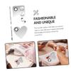 HAKIDZEL 2sets Stainless Steel Makeup Mixing Palette Spatulas for Nail Cosmetic Mixing Tools of Heart-Shaped and Designs for Easy Use view 2