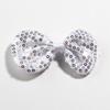 10Pcs 9CM 3.5" Fashion Shiny Sequin Hair Bow For Hair Accessories Beading Applique DIY Boutique Bowknot For Headbands (10Pcs Red, With No Clip) view 2