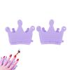 2Pcs Silicone Nail Brushes for Cleaning Fingernails, 3 in 1 Nails Scrub Brush Fingernail Separators Dividers Nail Brush Holder (Purple) view 1