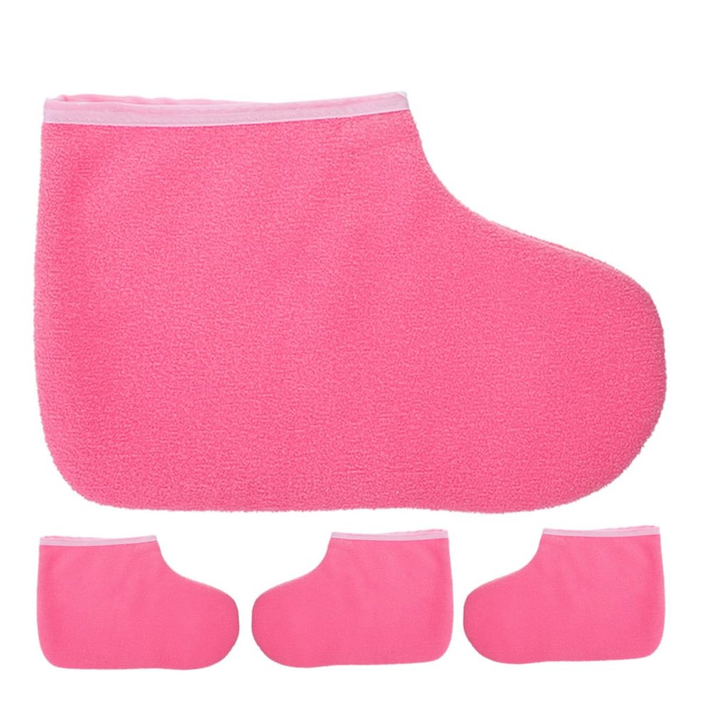 WRITWAA 2pairs Reusable Paraffin Wax Foot for Comfortable Heat Retention Liners for Moisturizing Treatment For-home Foot Care Easy to Use and Remove