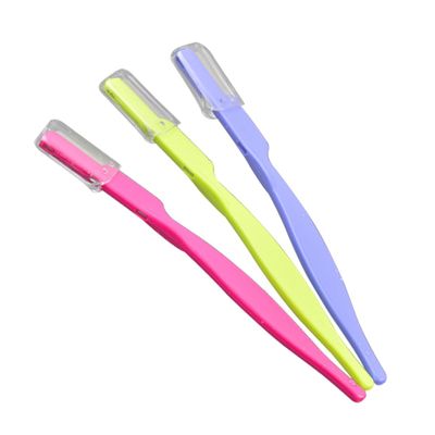 Vaguelly Stainless Steel Eyebrow Razor Trimmer Kit 3-Piece Portable Eyebrow Makeup Tool for Women Comb for Grooming
