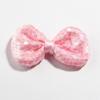 10Pcs 9CM 3.5" Fashion Shiny Sequin Hair Bow For Hair Accessories Beading Applique DIY Boutique Bowknot For Headbands (10Pcs Lt Pink, With No Clip) view 1