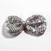 10Pcs 9CM 3.5" Fashion Shiny Sequin Hair Bow For Hair Accessories Beading Applique DIY Boutique Bowknot For Headbands (10Pcs Lt Pink, With No Clip) view 3