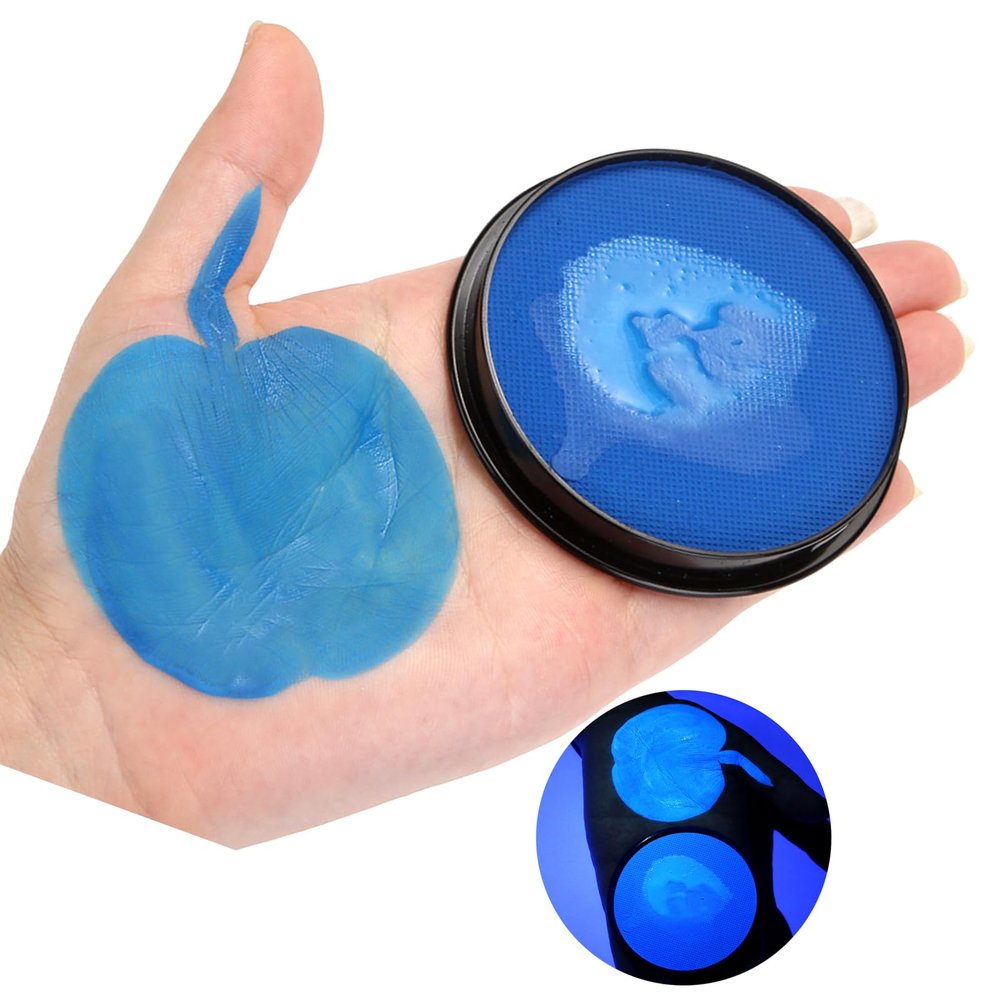 30g Face and Body Paint innocuous Easy Wash Off Vibrant Colors for Kids and Adults (Blue)