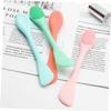 Baluue 4pcs Silicone Face Scrub Brush Double-Headed Cleaning Tool for Makeup Removal Gentle Facial Exfoliation Skin-Friendly Silicone for All Skin Types view 3