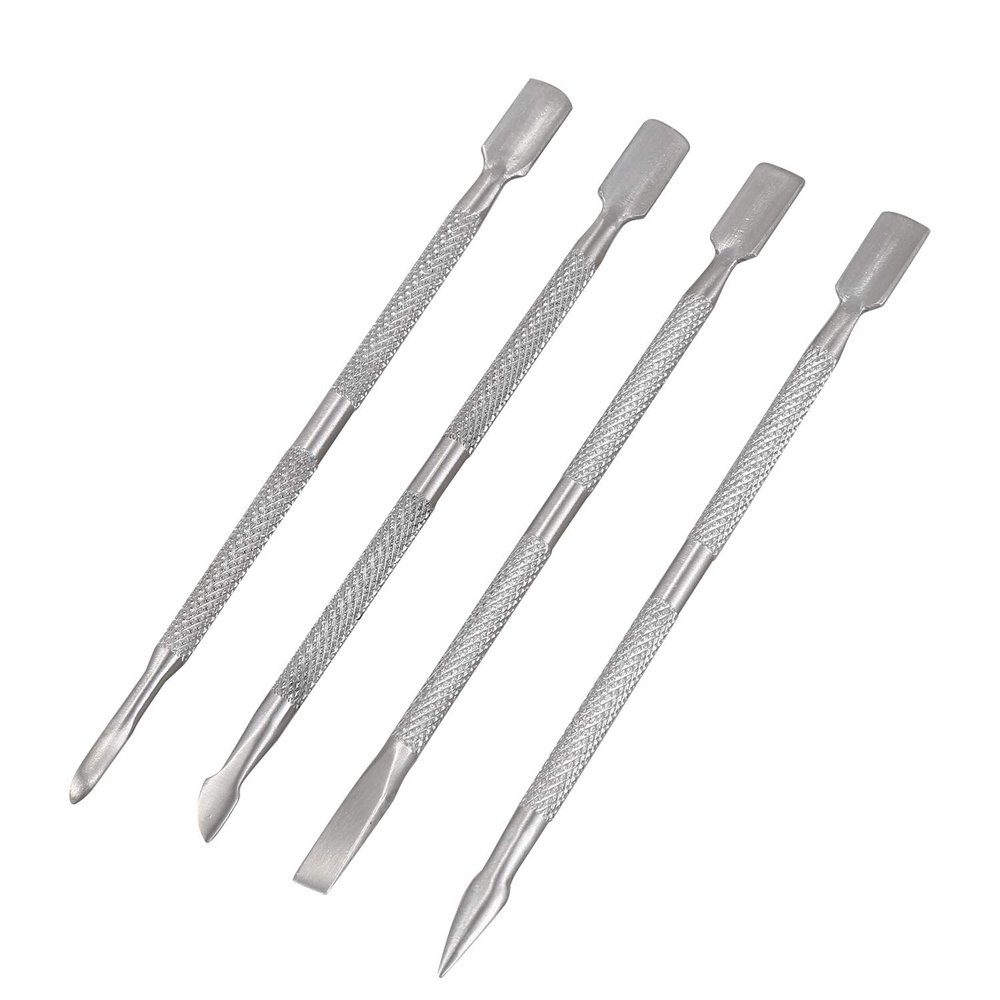 Bloepum 4 Pcs Manicure Manicure Tool Steel Push 4 Piece Set Nail Care Manicure Pedicure