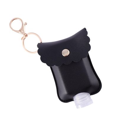 PACKOVE 3sets Empty Bottle Keychain Leather Case Leakproof Squirt Water Bottle for Travel School Office