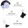 PACKOVE 3sets Empty Bottle Keychain Leather Case Leakproof Squirt Water Bottle for Travel School Office view 3