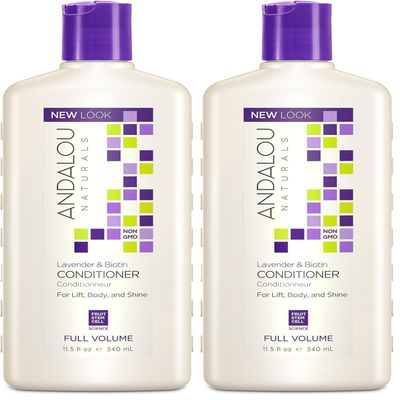 Andalou Naturals Lavender and Biotin Full Volume Conditioner, 11.5 Ounce (Pack of 2)