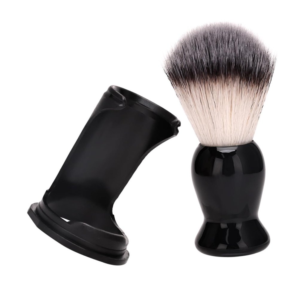 HAKIDZEL 1set Beard Grooming Brush with Display Stand for Men Soft Bristles for Gentle Shaving Stylish Design Grooming Accessory for Daily Use