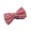 10Pcs 7cm Cute Striped Bow Hair Clips For Head Wear Party Boutique For Hair Clip Women Hairpins (10Pcs Red, With Clip) view 1