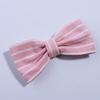 10Pcs 7cm Cute Striped Bow Hair Clips For Head Wear Party Boutique For Hair Clip Women Hairpins (10Pcs Red, With Clip) view 3
