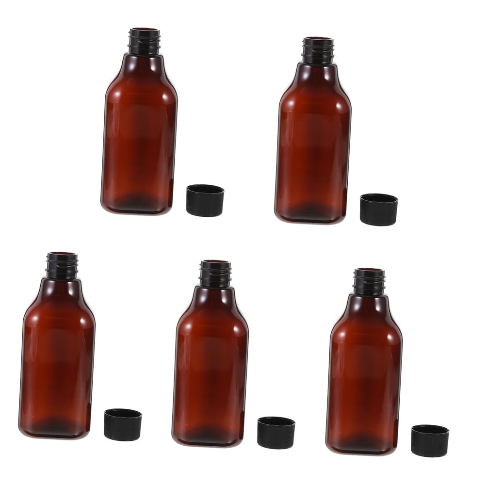 5 Pack 200ml Refillable Shampoo Bottles with Caps for Travel