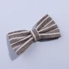 10Pcs 7cm Cute Striped Bow Hair Clips For Head Wear Party Boutique For Hair Clip Women Hairpins (10Pcs Grey, With Clip) view 1