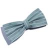 10Pcs 7cm Cute Striped Bow Hair Clips For Head Wear Party Boutique For Hair Clip Women Hairpins (10Pcs Grey, With Clip) view 3