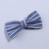 10Pcs 7cm Cute Striped Bow Hair Clips For Head Wear Party Boutique For Hair Clip Women Hairpins (10Pcs Grey, With Clip) view 4