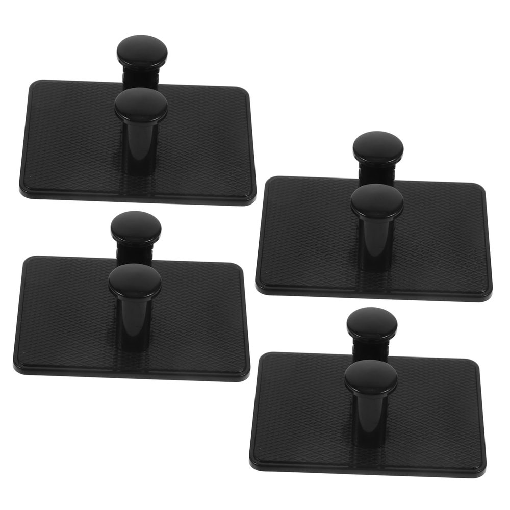 Vaguelly 4pcs Wall Mounted Holder Bathroom Storage Rack for and Brushes Easy to Install Space-saving Design Keeps Dry and Clean