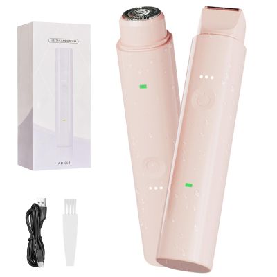 Bikini Trimmer for Women Pubic Hair - 2 in-1 Electric Razors for Women - Rechargeable Electric Shaver