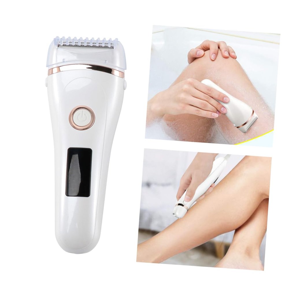 CALLARON Rechargeable Women's Electric Epilator Shaver LED Display USB Hair Removal Trimmer for Body Bikini and Face Portable Hair Removal Device