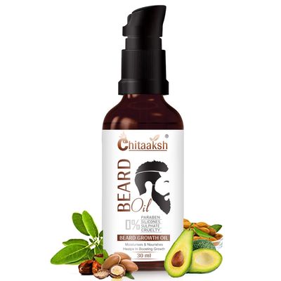 Beard Growth Oil - 35ml - More Beard Growth, With Redensyl, 8 Natural Oils including Jojoba Oil, Vitamin E, Nourishment & Strengthening, No Harmful Chemicals