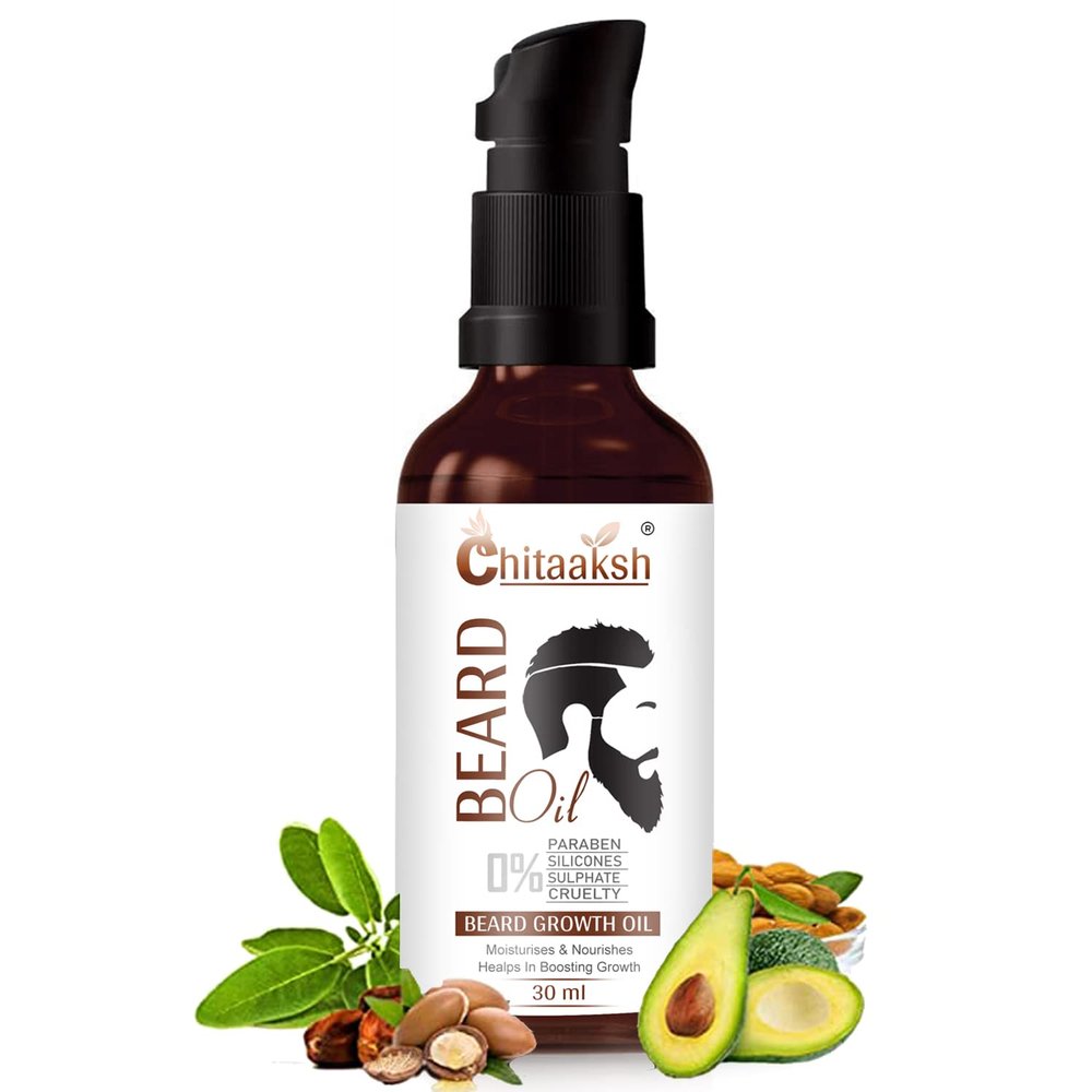 Beard Growth Oil - 35ml - More Beard Growth, With Redensyl, 8 Natural Oils including Jojoba Oil, Vitamin E, Nourishment & Strengthening, No Harmful Chemicals