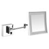 CZCZC Makeup Mirror Vanity Mirror Bathroom Wall Mount Mirror,Square LED Makeup Mirror Folding Telescopic Single Side Mirror Magnifying Beauty Mirror with Light Cosmetic Mirror view 1