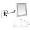 CZCZC Makeup Mirror Vanity Mirror Bathroom Wall Mount Mirror,Square LED Makeup Mirror Folding Telescopic Single Side Mirror Magnifying Beauty Mirror with Light Cosmetic Mirror view 2