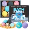 Bath Bombs for Men, 8 Pack Organic Bath Bombs Set with Natural Essential Oils, Relaxing Gifts for Men & Women, Father's Day Birthday Easter Gift for Husband Boyfriend view 2