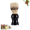 CALLARON Professional Bristle Beard Brush for Men Styling and Cleaning Gentle Skin Portable and Multi-use Facial Brush Smooth Handle view 4