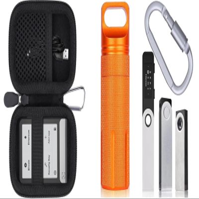 Aenllosi for Ledger Flex/STAX BTC Bitcoin Wallet Hard Case + Ledger Nano X BTC Bitcoin Crypto Hardware Wallet Aluminum Alloy Case