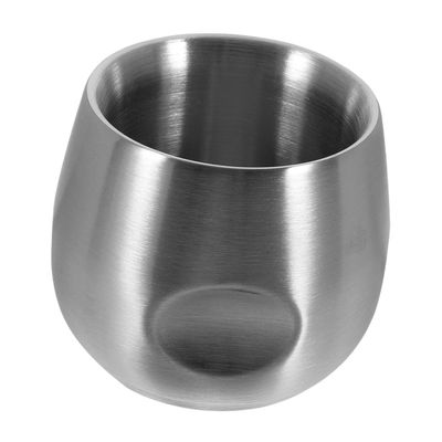 WRITWAA Men's Double Layer Stainless Steel Shaving Bowl Lathering Cup for Shaving Soap for Salon and Home Use Capacity