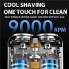 Afeitadora Elctrica Porttil Rotativa De Doble Anillo, Portable Rotary Dual Ring Electric Shaver, Upgrade USB Rechargeable Waterproof Pocket Razor for Men(WHI+ble) view 4