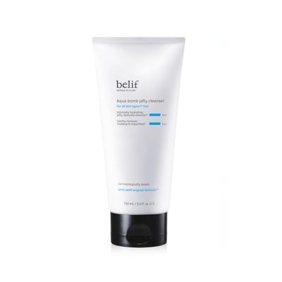 belif Jelly Hydrating Deep Cleanser  Low pH Mild & Gentle Gel-to-Foam Face Wash for Daily Deep Pore Cleansing, Hydrating and Refreshing for All Skin Types, Korean Skincare, (5.4 fl.oz., New Formula)