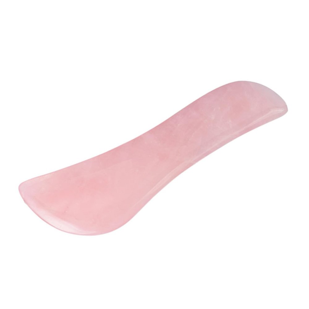 LIFKOME Rose Quartz Gua Sha Board Facial Exfoliator Face Sculpting Tool Spa Massage Tool for Women