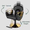 Barber Chair Reclining Hair Salon Chair, All-Purpose Salon Chairs for Hair Stylist, 360 Degrees Rolling Swivel Styling Chairs, Shampoo Chair Tattoo Chairs,Black view 3