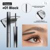 JUDYDOLL 3D Curling Eyelash Iron Mascara -Waterproof, Lengthening, Smudge-Proof, Clump-Free, Ultra Fine, Black & Brown Tubing Mascara, Stocking Stuffers view 2