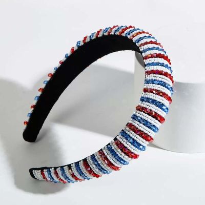 XTXGBT Headband With Handmade Plastic With Crystal Diamonds Black Hairband Non Slip Headband For Girls Womens(Pp)